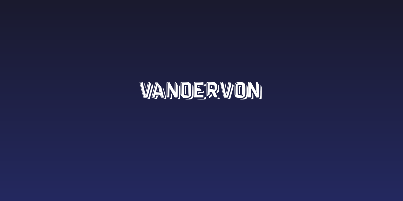 vandervon Social Header