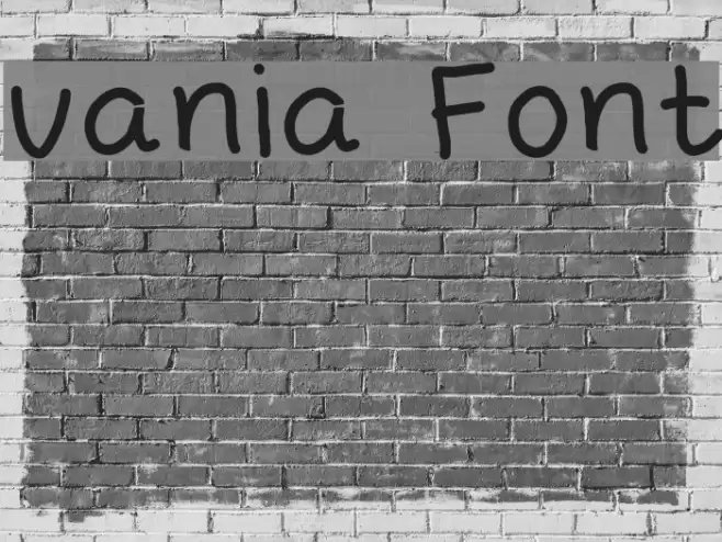 vania Font examples