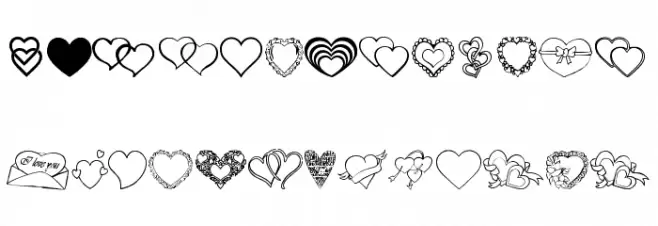 vanlentines day TFB Шрифта строчной