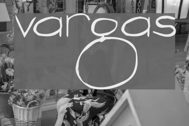 vargas Шрифта examples