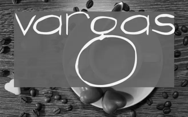 vargas Шрифта examples