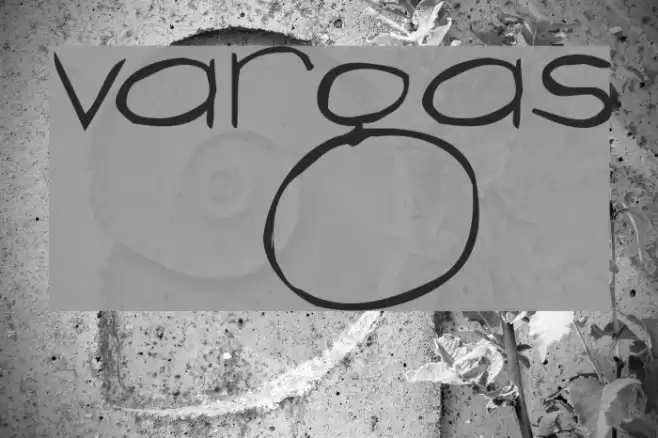 vargas Шрифта examples