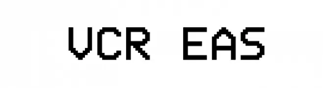 VCR EAS  Fuentes Gratis Descargar