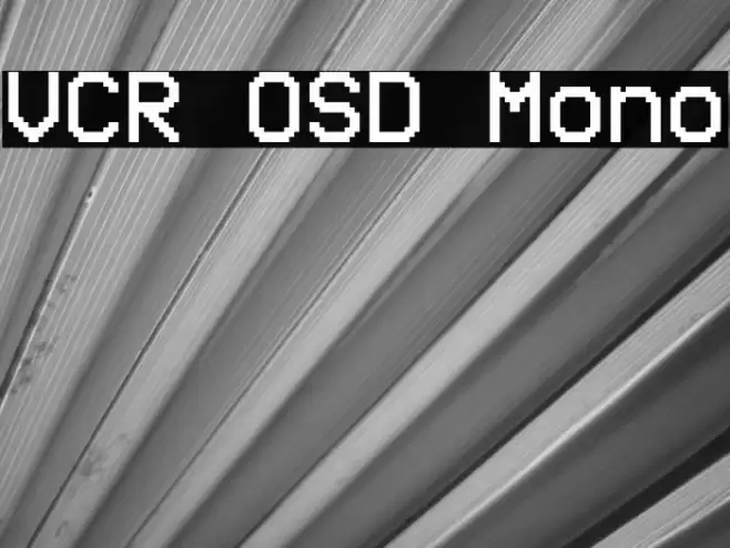 VCR OSD Mono Font examples