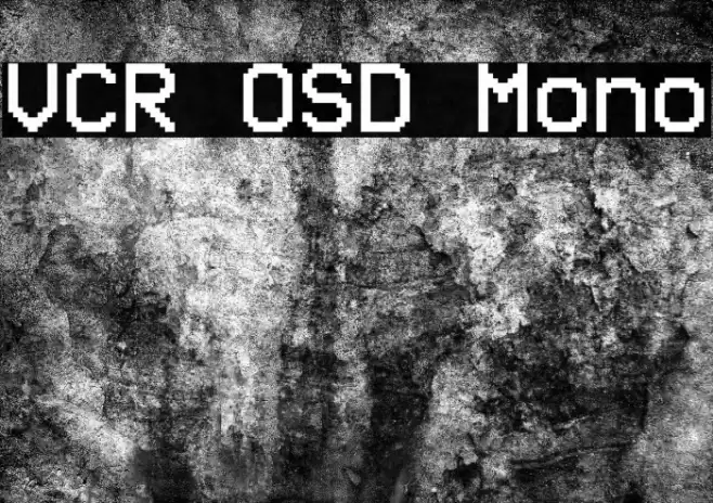 VCR OSD Mono Font examples
