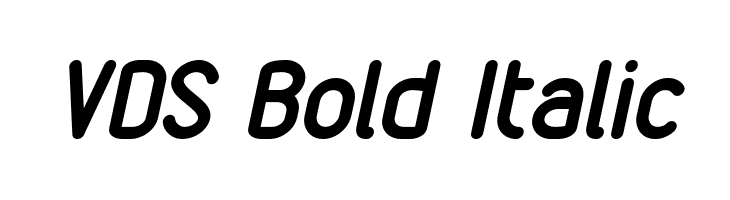 VDS Bold Italic Font