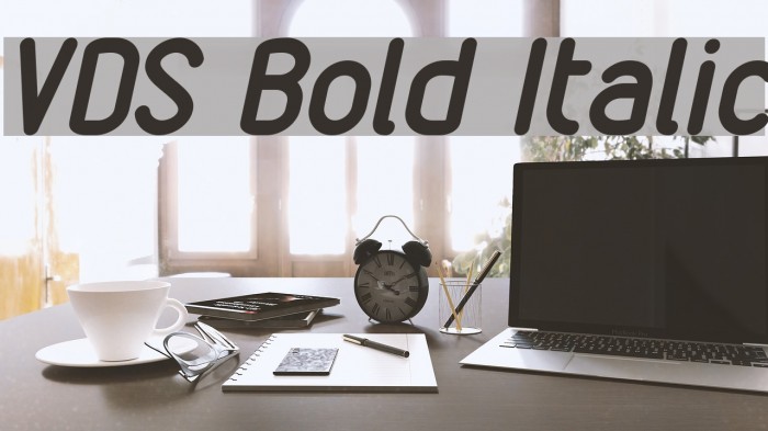 VDS Bold Italic Font examples