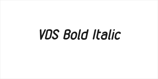VDS Bold Italic Logo