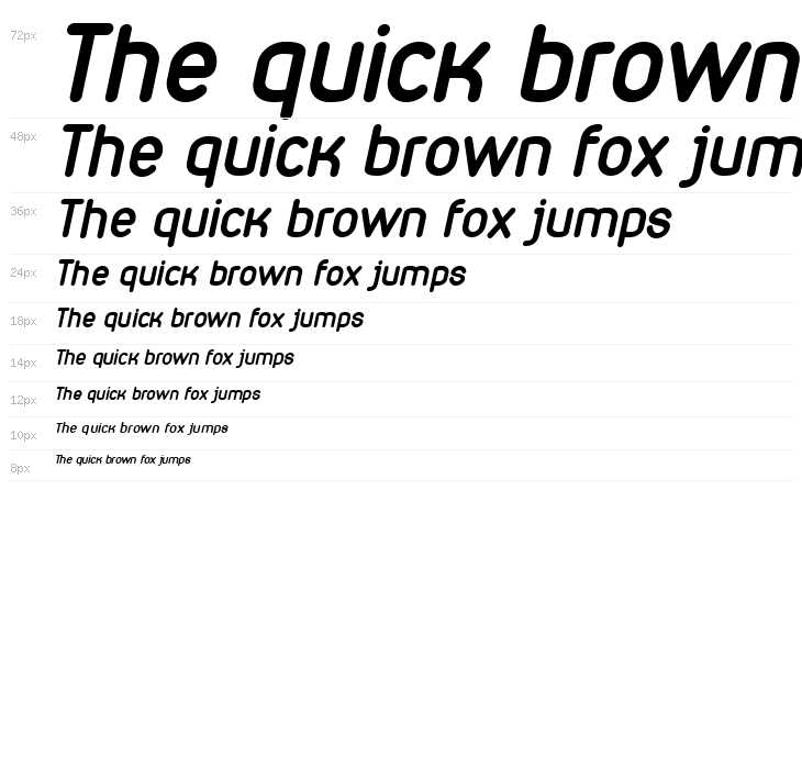 VDS Bold Italic Waterfall