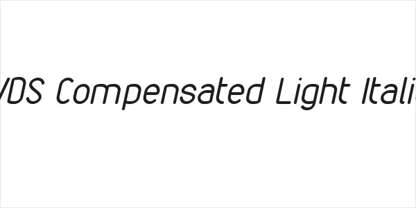 VDS Compensated Light Italic Logo