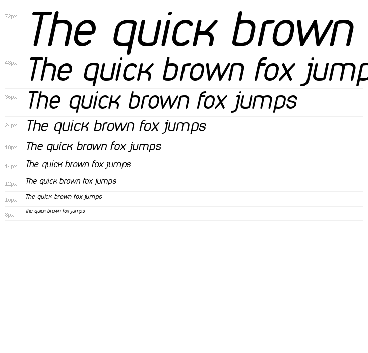 VDS Compensated Light Italic Waterfall