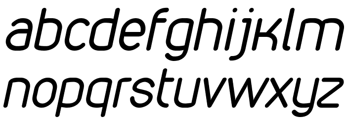 VDS Compensated Light Italic Font LOWERCASE