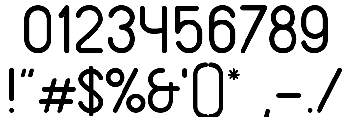 VDS Compensated Light フォント その他の文字