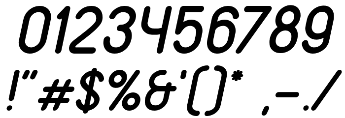 VDS Italic Font OTHER CHARS