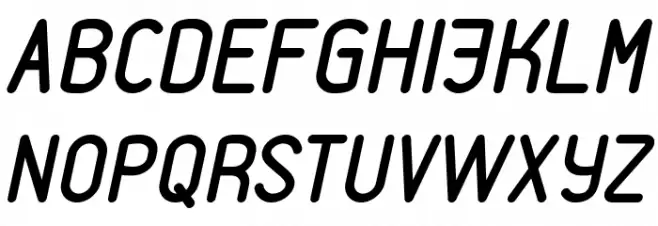 VDS Italic Fonte MAIÚSCULAS