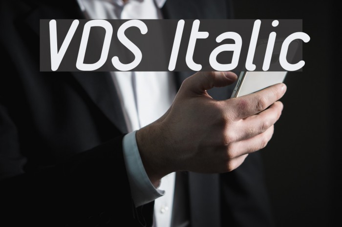VDS Italic Font examples