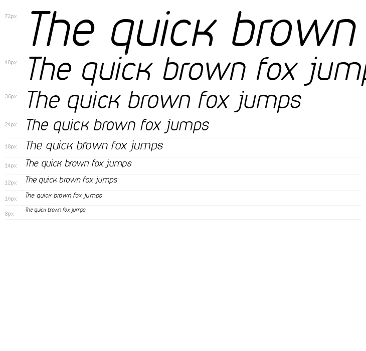 VDS Thin Italic Waterfall