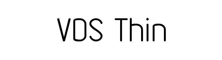 VDS Thin Font