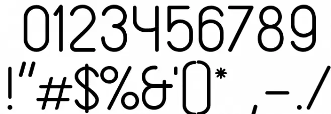 VDS Thin Font OTHER CHARS