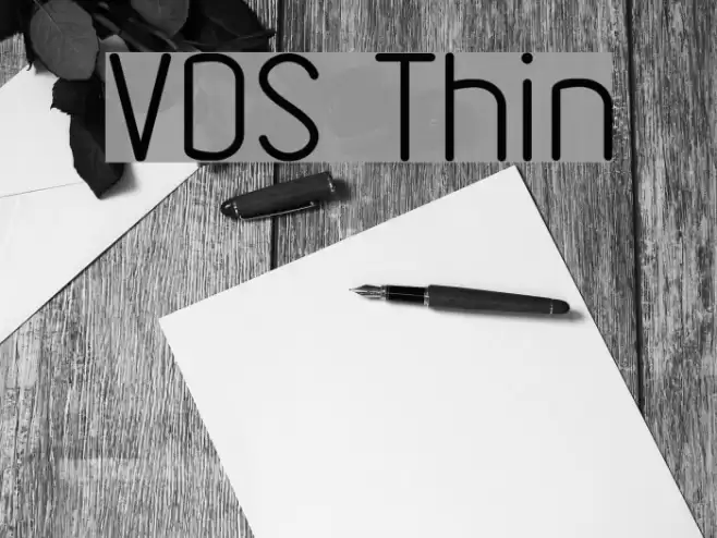VDS Thin Font examples