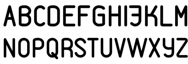VDS Шрифта ВЕРХНИЙ