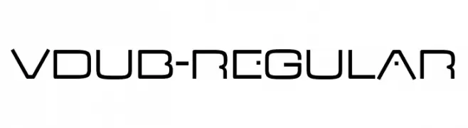 VDub-Regular  Fuentes Gratis Descargar
