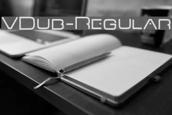 VDub-Regular Font examples