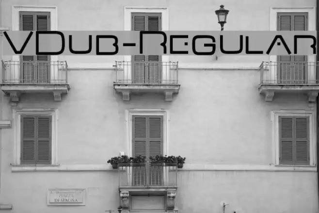 VDub-Regular Font examples
