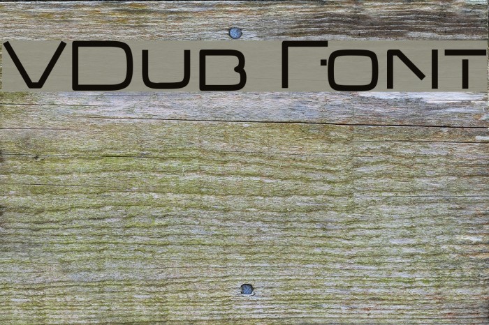 VDub Font examples