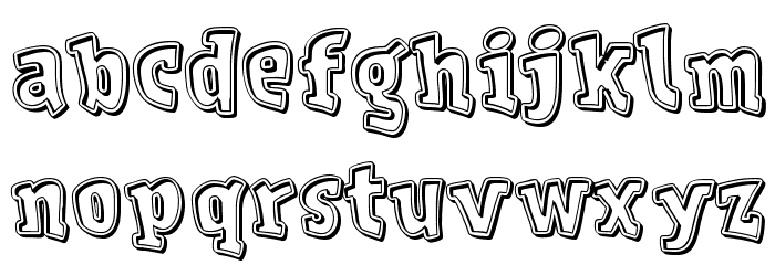 Vdevaca-Bold Font LOWERCASE