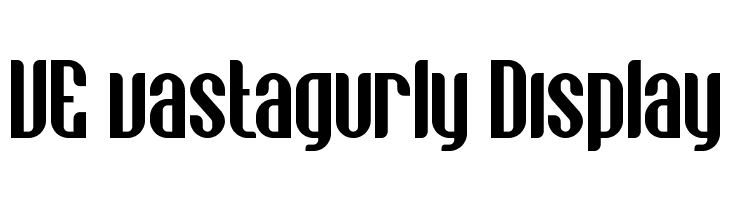 VE vastagurly Display  免费字体下载