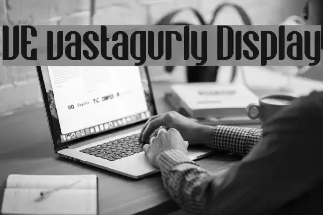 VE vastagurly Display Font examples