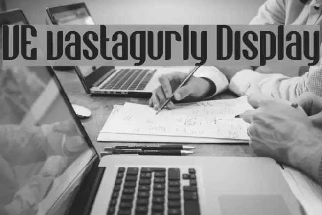 VE vastagurly Display Font examples