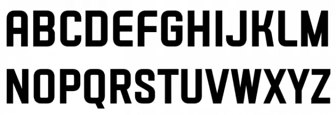 VECTRO-Bold Schriftart Groß