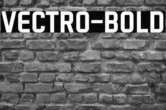 VECTRO-Bold Font examples