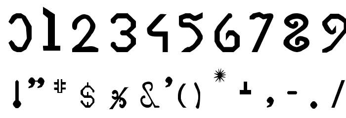 VEGESIGNES Bold Font OTHER CHARS