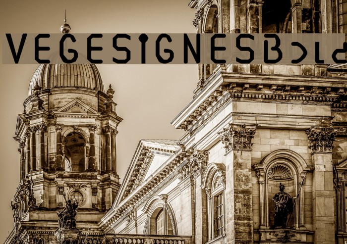 VEGESIGNES Bold Font examples