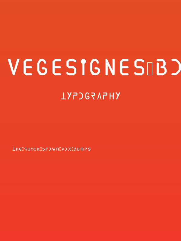 VEGESIGNES Bold Poster