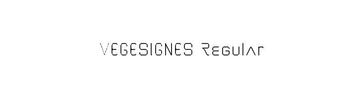 VEGESIGNES Regular  font caratteri gratis