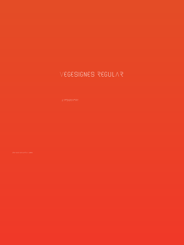 VEGESIGNES Regular Poster