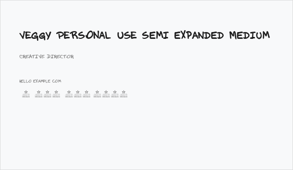 VEGgY PERSONAL USE Semi-expanded Medium Business Card