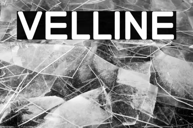 VELLINE Font examples