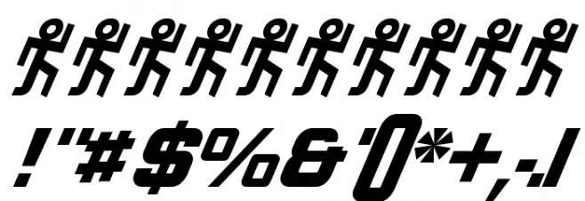 VELOCISTA Font OTHER CHARS