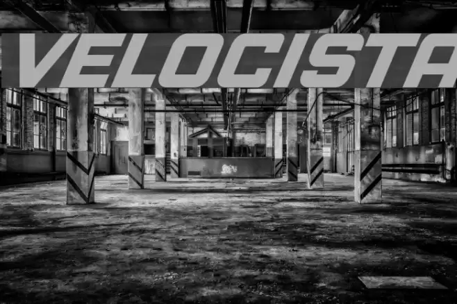VELOCISTA Font examples