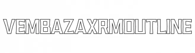 VEMBAZAX RM OUTLINE  Frei Schriftart Herunterladen