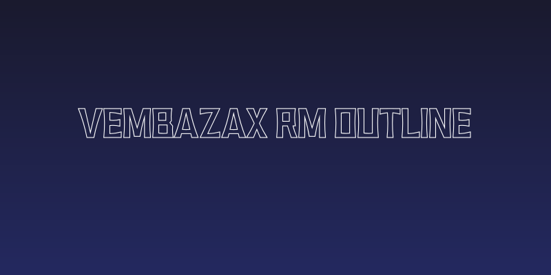 VEMBAZAX RM OUTLINE Social Header