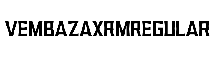 VEMBAZAX RM REGULAR  les polices de caractères gratuit tlcharger