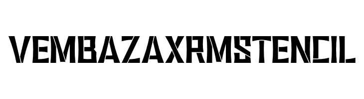 VEMBAZAX RM STENCIL  フリーフォントのダウンロード
