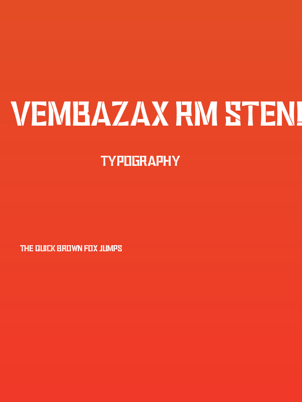 VEMBAZAX RM STENCIL Poster