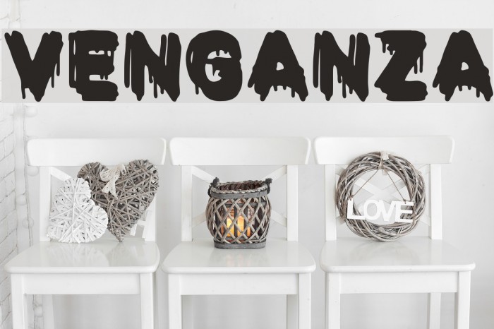 VENGANZA Font examples